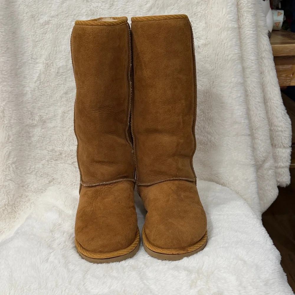 Tylie Malibu Brown and Tan Winter Boots - Picture 3 of 6